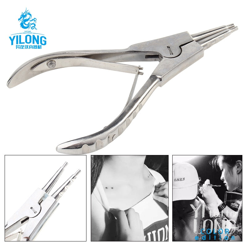 Stainless Steel Piercing Plier Piercing Tool Piercing Clamps Body Piercing  Forceps for Body
