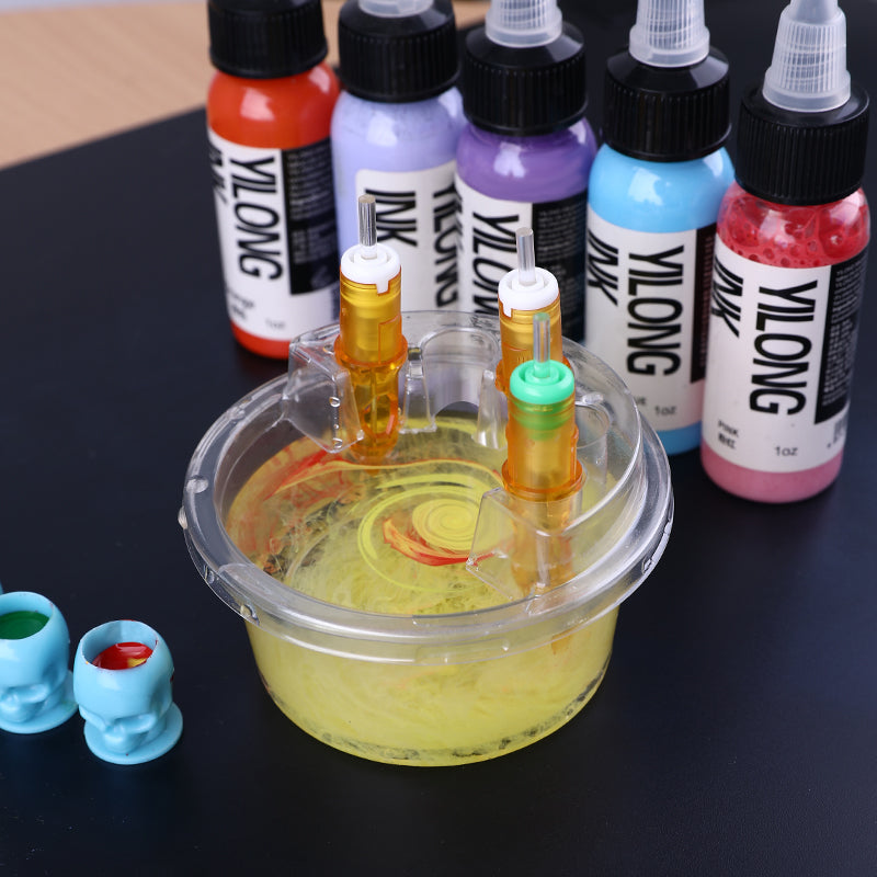 Tattoo Supplies Convenient Tattoo Inks Cups New Generation Silicone In –  Yilong Tattoo Supply Co.,ltd