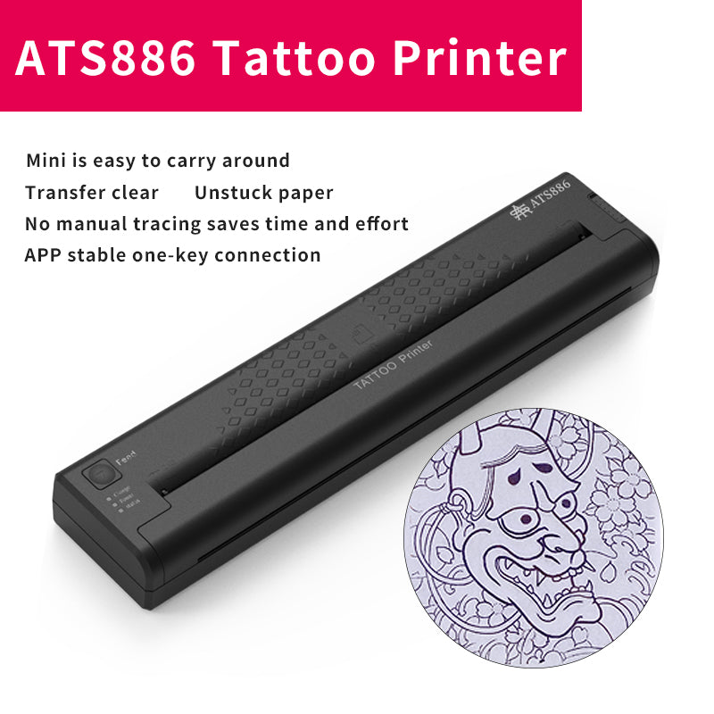 YILONG TATTOO Cordless Tattoo Stencil Printer Rechargeable BlueTooth Tattoo  Printer- New Tattoo Transfer Machine for Temporary and Permanent,Compatible  with iOS…