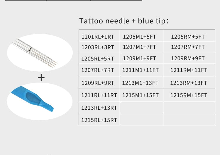 100p Permanent Makeup Machine Tattoo Needle Tip Tattoo Nozzle Needle Caps  1rl/3rl/5rl/5f/7f Individual Packed Eyebrow Tattoo Tip | Lazada PH
