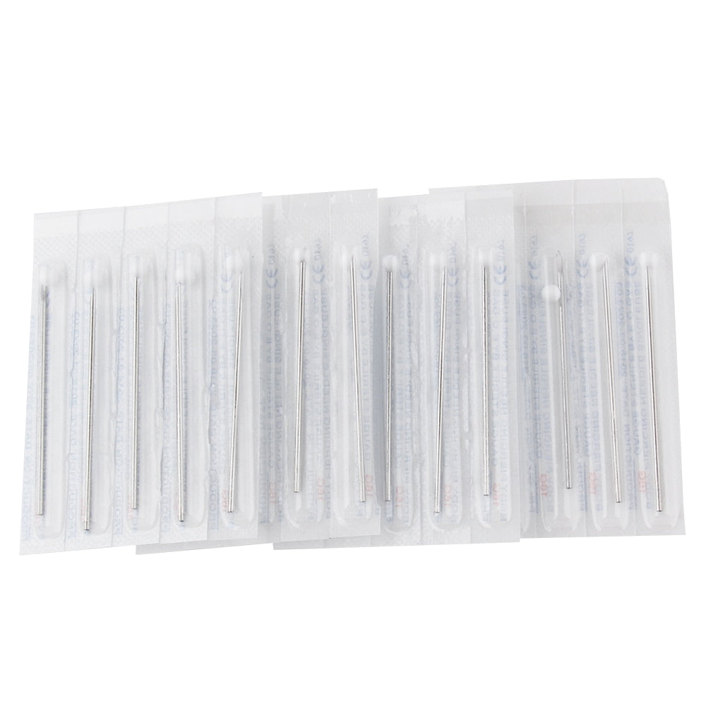 Disposable Sterile Stainless Steel Piercing Needles 14G 16G 18G, 5